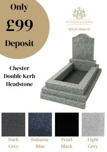 Chester Triple Kerb Headstone