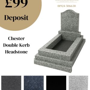 Chester Triple Kerb Headstone