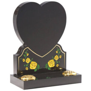 FLOWER HEART HEADSTONE